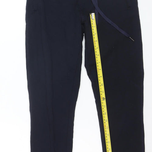 Adidas Boys Blue Jogger Activewear Trousers L Cotton Fleece
