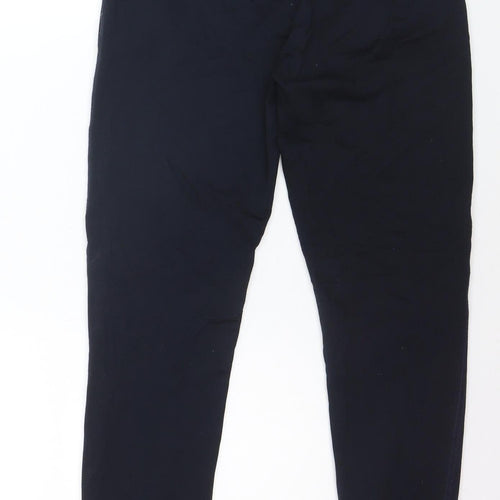 Adidas Boys Blue Jogger Activewear Trousers L Cotton Fleece
