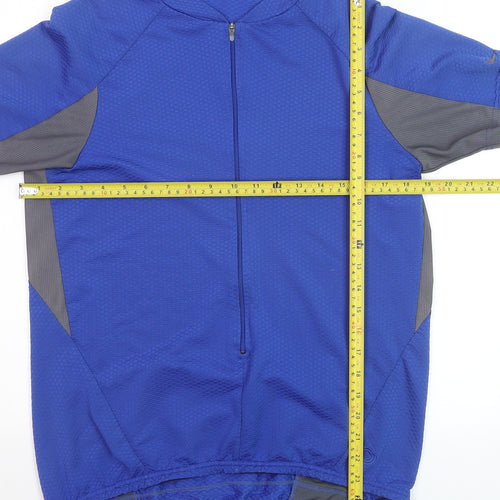 Nike Men's Blue Cycling Jersey L Short Sleeve Breathable Top