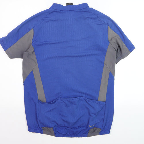 Nike Men's Blue Cycling Jersey L Short Sleeve Breathable Top