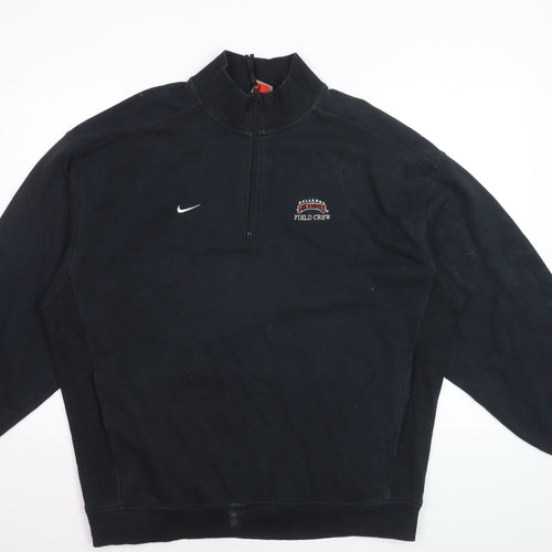 Nike Team Men's Black L 1/4 Zip Pullover Sweatshirt