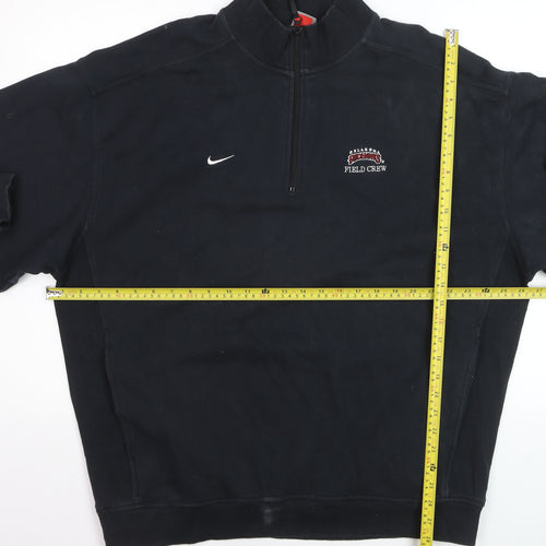 Nike Team Men's Black L 1/4 Zip Pullover Sweatshirt