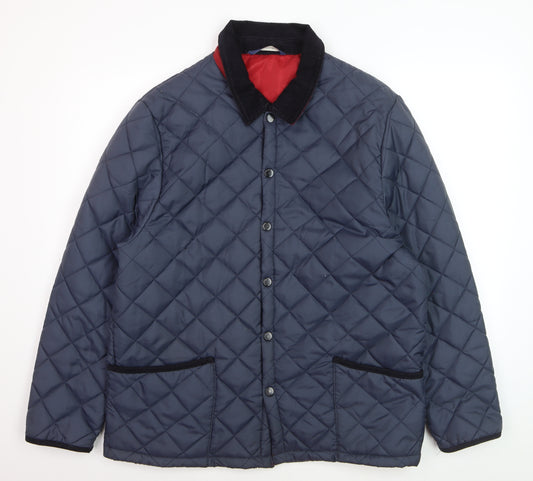 Samuel Windsor Men's Blue Quilted Showerproof Jacket L