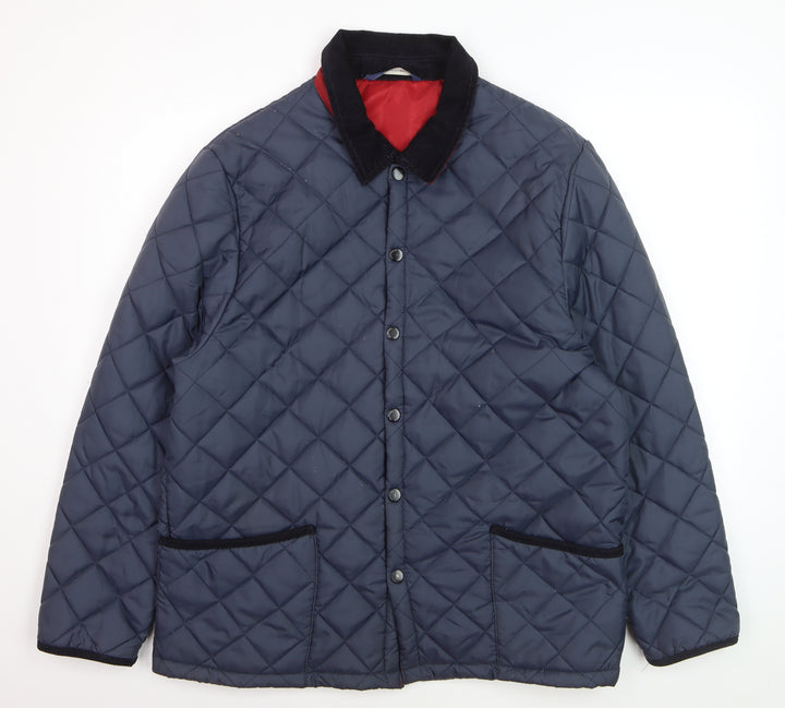 Samuel Windsor Men's Blue Quilted Showerproof Jacket L