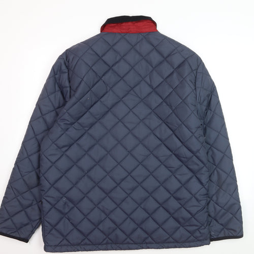 Samuel Windsor Men's Blue Quilted Showerproof Jacket L