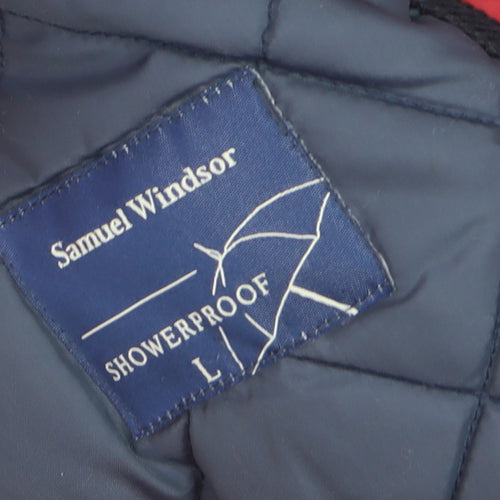 Samuel Windsor Men's Blue Quilted Showerproof Jacket L