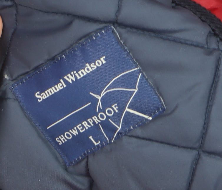 Samuel Windsor Men's Blue Quilted Showerproof Jacket L