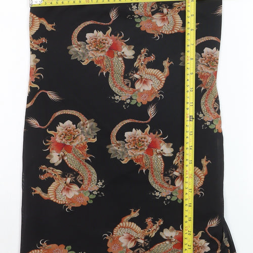 Urban Outfitters Women’s Black Dragon Print Slip Dress XS