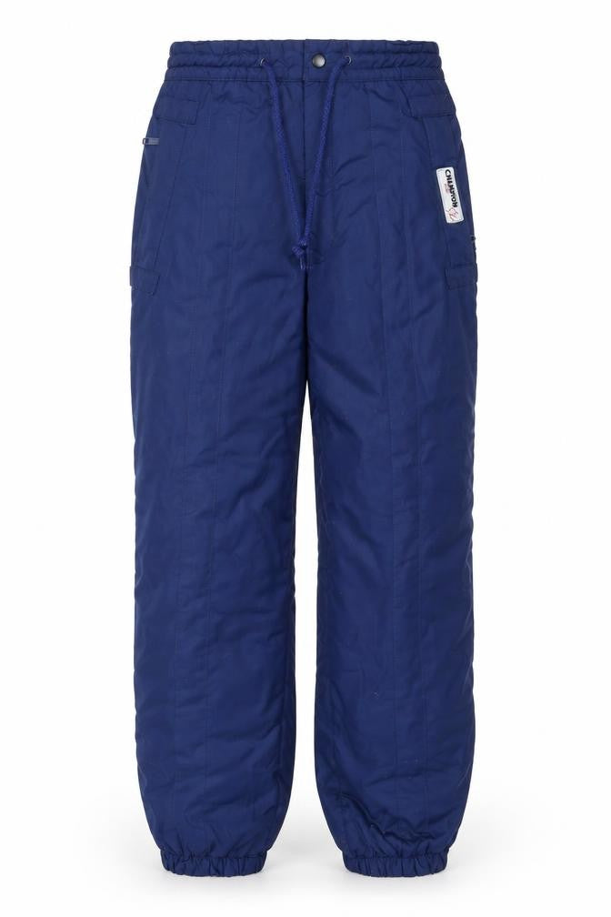 Front view of Champion Men's Blue M Ski Snow Pants Lined Winter Trousers