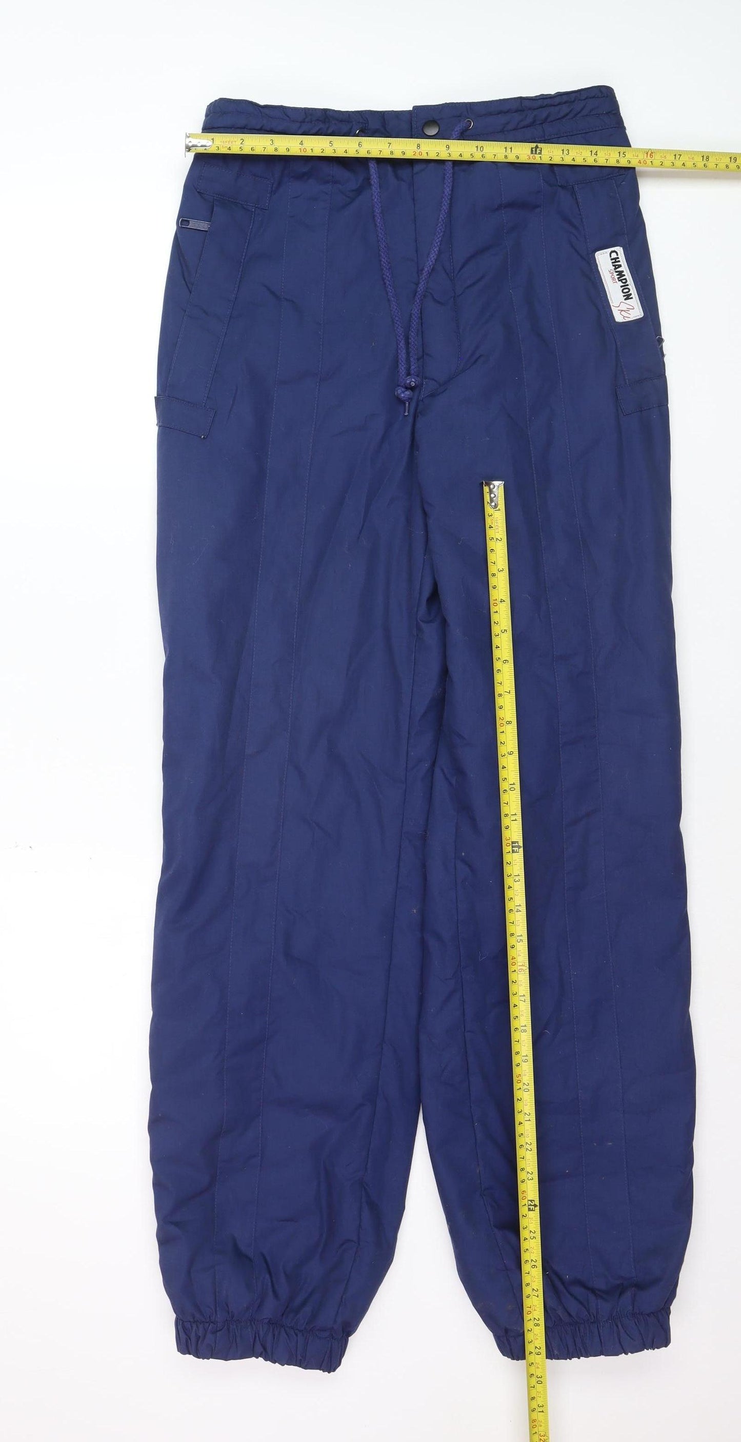 Champion Men's Blue M Ski Snow Pants Lined Winter Trousers