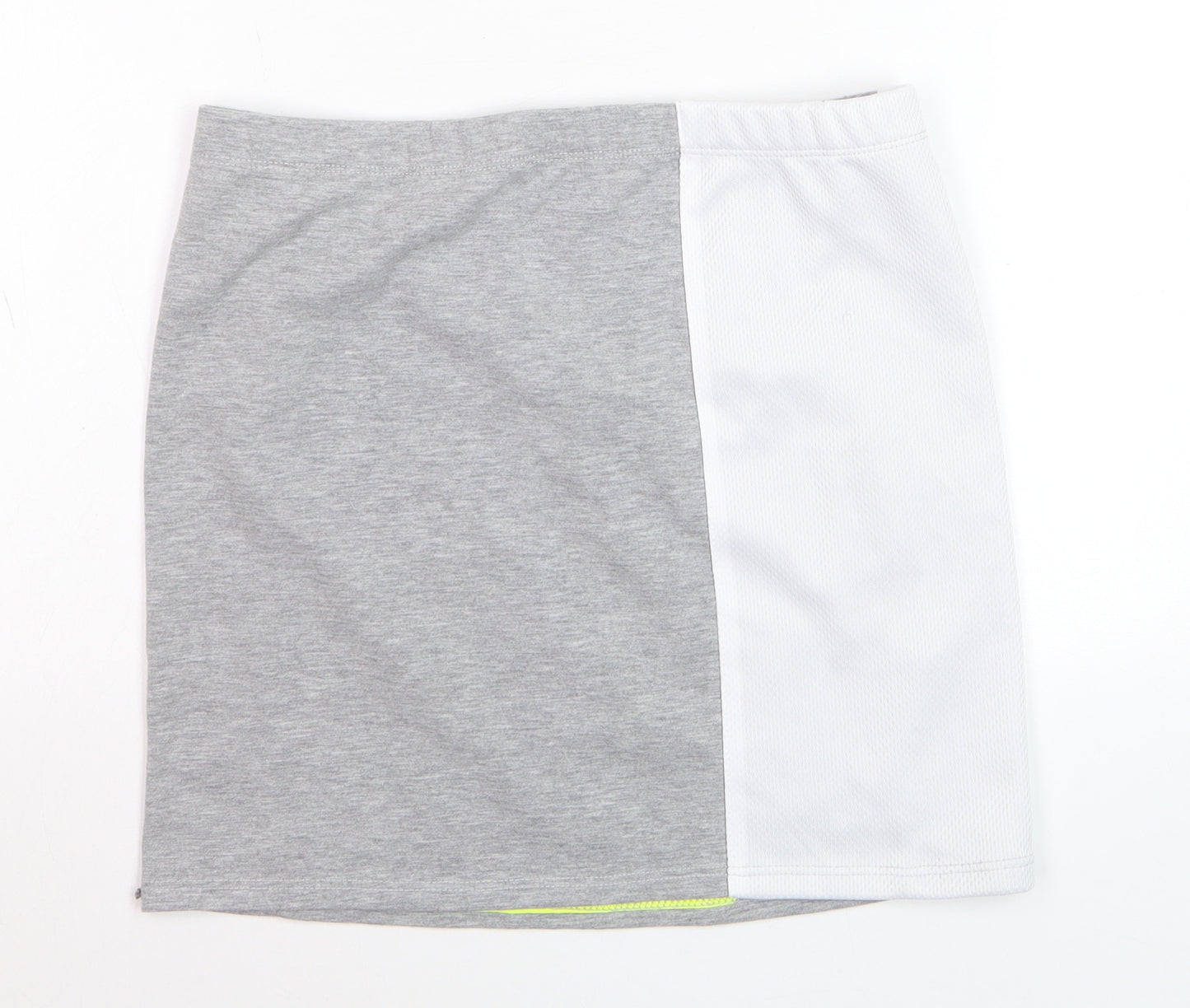 Topshop Women’s Grey Neon Sports Style Short Skirt Size 10
