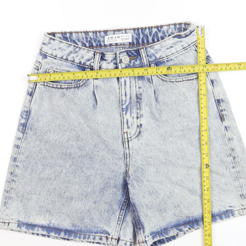 Primark Women’s Blue Acid Wash High Rise Mom Denim Shorts Size 8