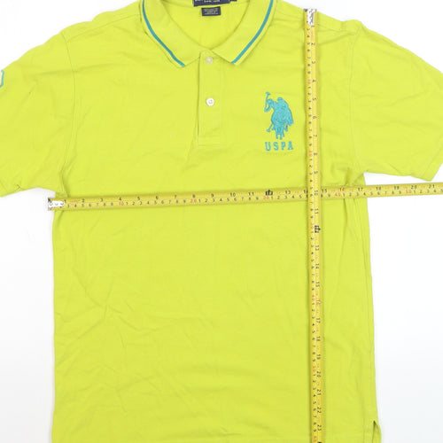 U.S. Polo Assn. Men's XL Green Short Sleeve Cotton Polo Shirt
