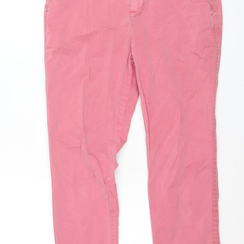 GAP Women’s Pink Girlfriend Chino Straight Jeans Size 4