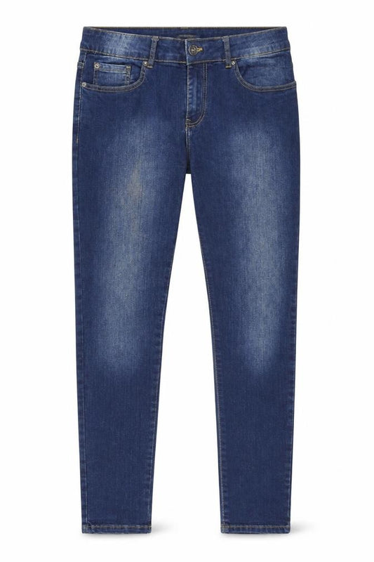 Zeenzo Men's Blue Slim Fit 32R Skinny Stretch Denim Jeans