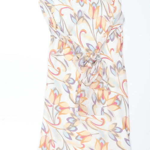 Marks and Spencer Women’s Multicoloured Floral Wrap Dress Size 14