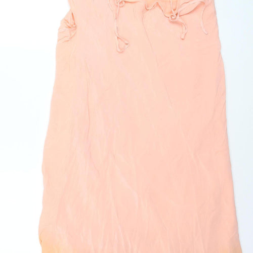 Marks and Spencer Women Orange Ombre Slip Dress Size 16 Summer Long