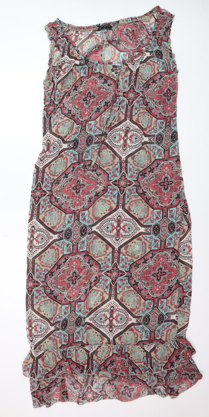 Dorothy Perkins Women’s Multicoloured Sleeveless Shift Dress Size 18