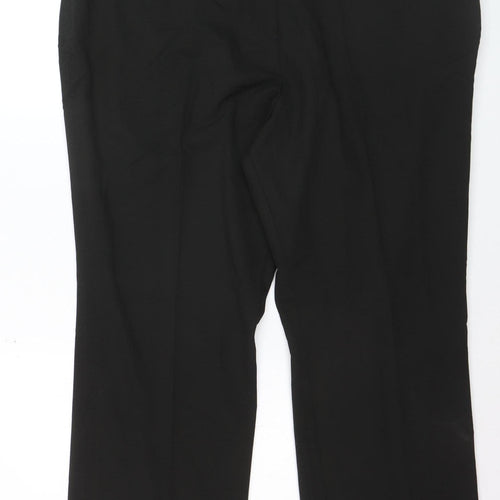Capsule Womens Black Plus Size 26 Stretch Work Trousers