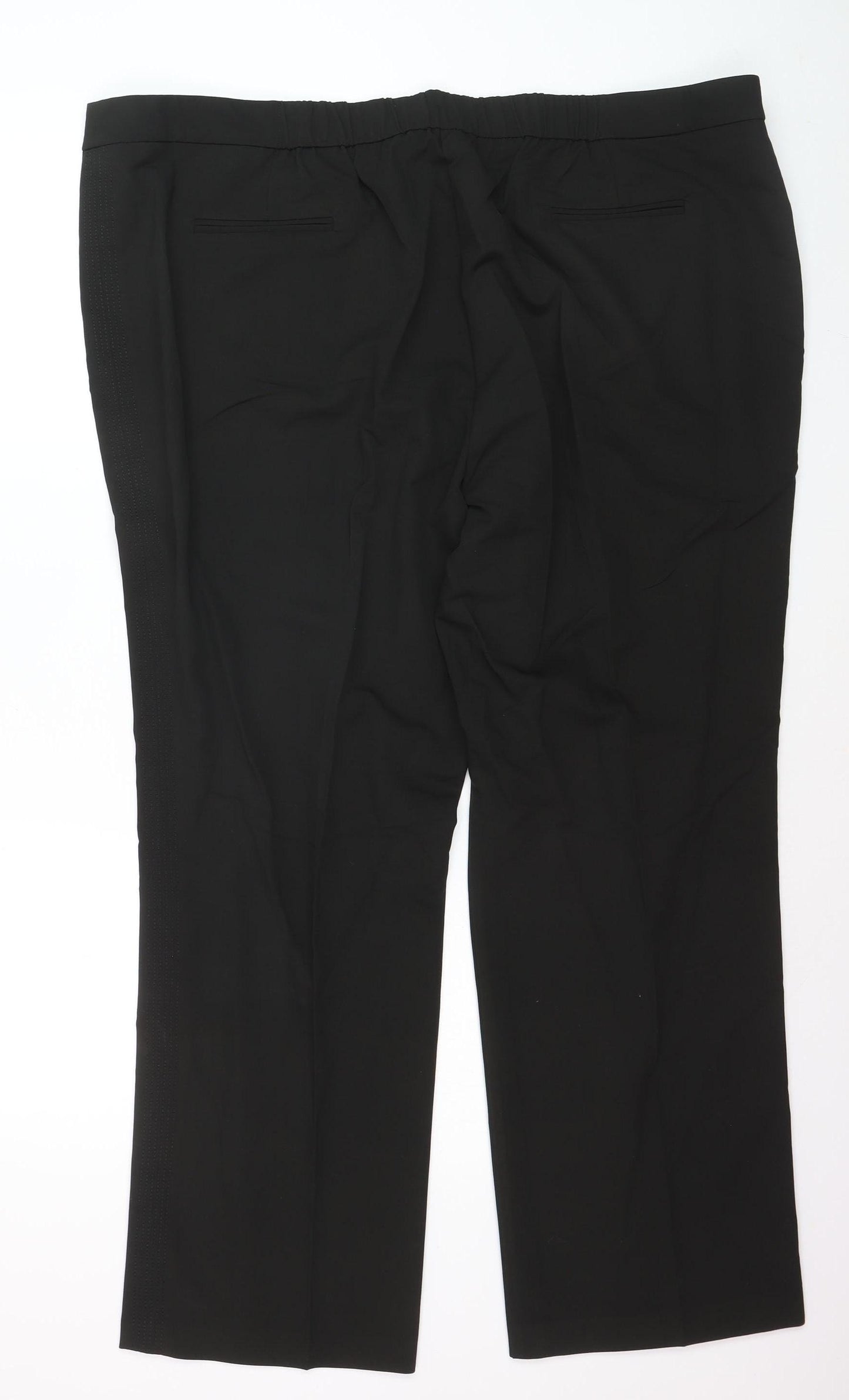 Capsule Womens Black Plus Size 26 Stretch Work Trousers