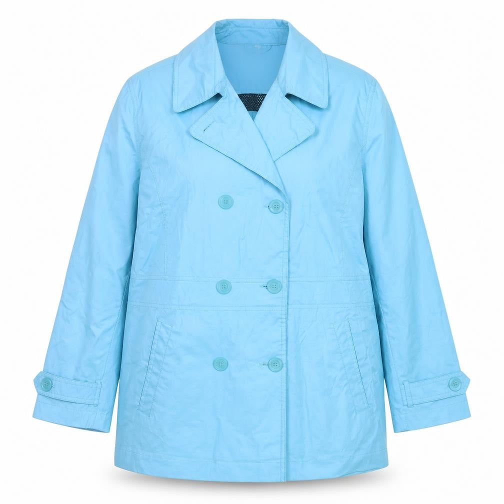 Number Fifteen Women's Blue Mid-Length Pea Coat Size 12
