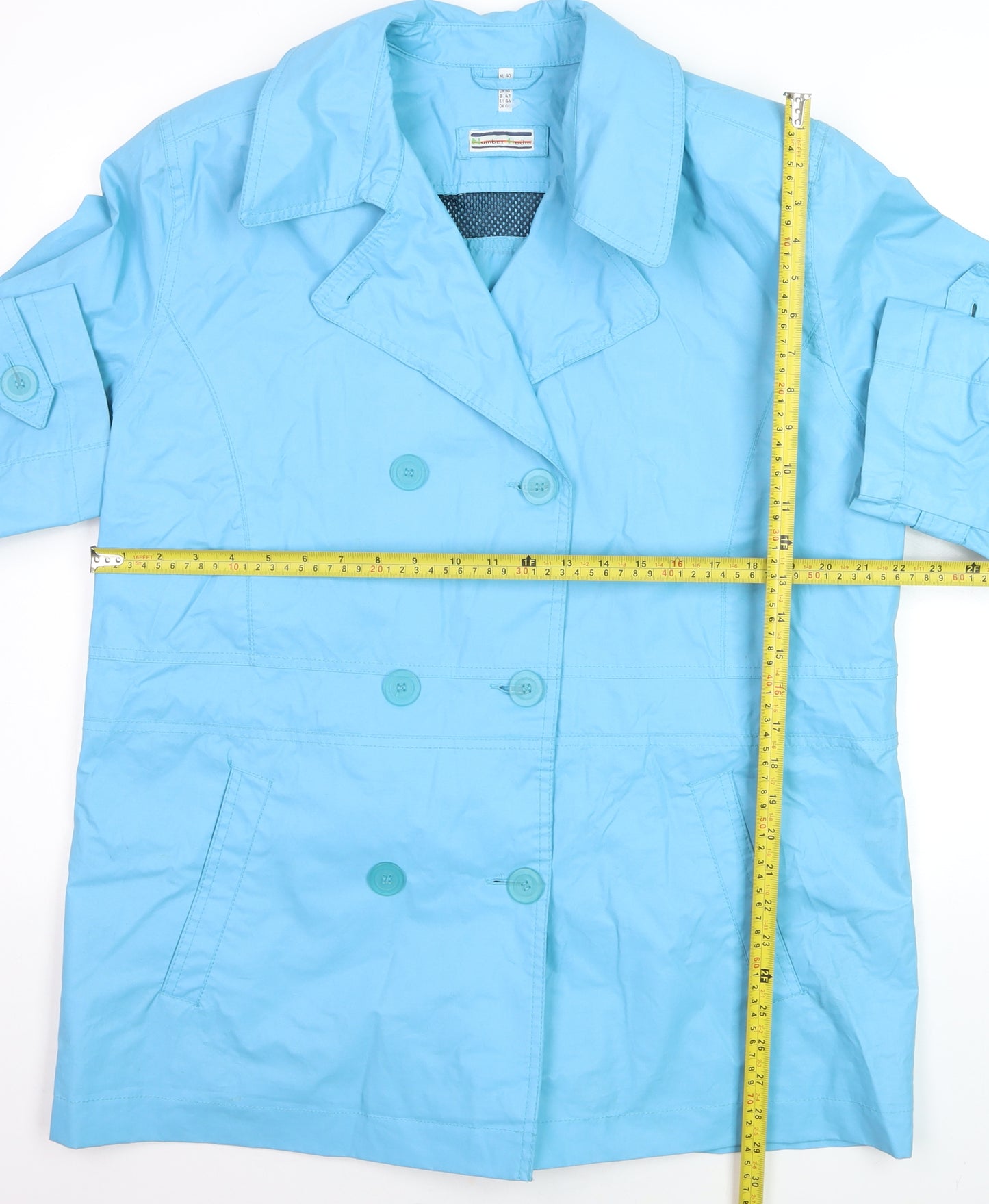 Number Fifteen Women's Blue Mid-Length Pea Coat Size 12