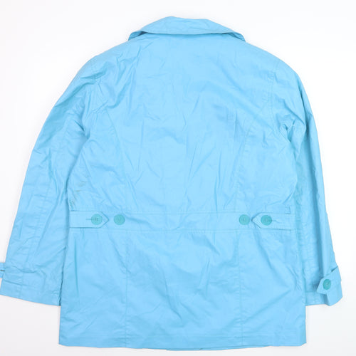 Number Fifteen Women's Blue Mid-Length Pea Coat Size 12