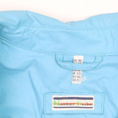 Number Fifteen Women's Blue Mid-Length Pea Coat Size 12