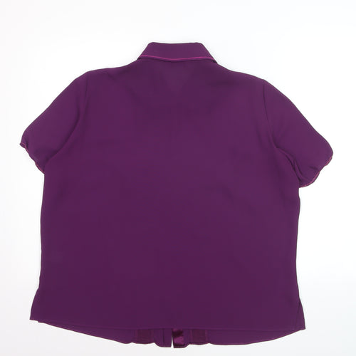 Marks & Spencer Women’s Purple Embellished Blouse Size 18