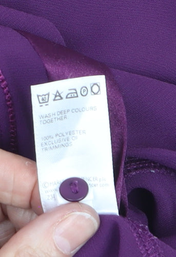 Marks & Spencer Women’s Purple Embellished Blouse Size 18