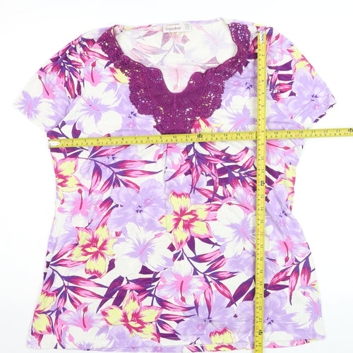 Dunnes Stores Women's Multicoloured Floral Tunic T-Shirt UK 20