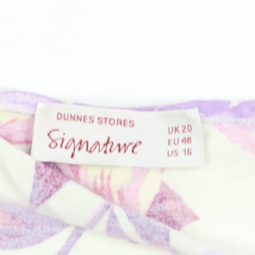 Dunnes Stores Women's Multicoloured Floral Tunic T-Shirt UK 20