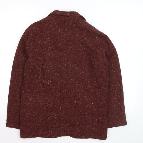 Liz Claiborne Womens Brown Tweed Wool Blazer Petite S Classic Fit