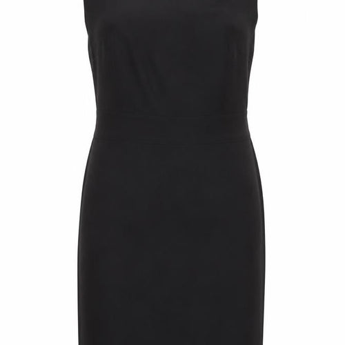 Oasis Women Black Size 12 Beaded Sheath Party Dress