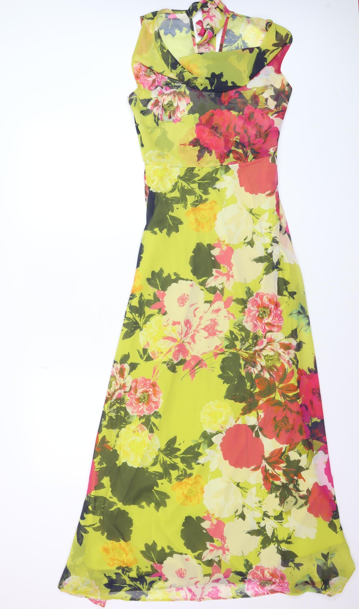 Dorothy Perkins Women’s Multicoloured Floral Midi Fit & Flare Dress Size 8