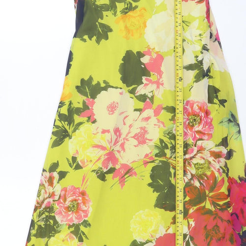 Dorothy Perkins Women’s Multicoloured Floral Midi Fit & Flare Dress Size 8