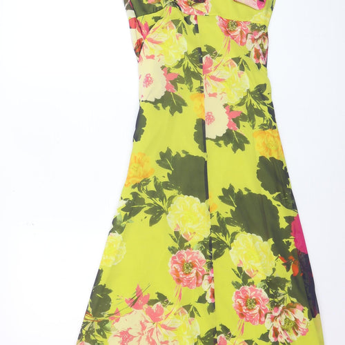 Dorothy Perkins Women’s Multicoloured Floral Midi Fit & Flare Dress Size 8