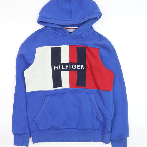 Tommy Hilfiger Women’s Blue Colourblock Pullover Hoodie XS