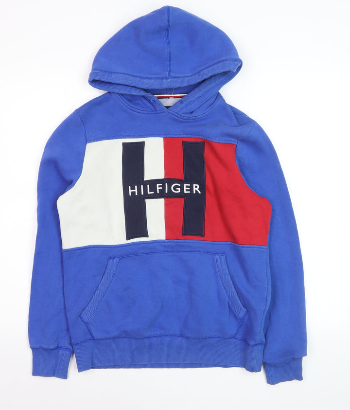 Tommy Hilfiger Women’s Blue Colourblock Pullover Hoodie XS