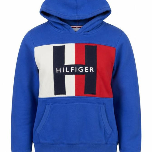 Tommy Hilfiger Women’s Blue Colourblock Pullover Hoodie XS