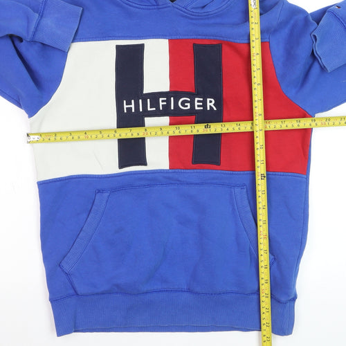 Tommy Hilfiger Women’s Blue Colourblock Pullover Hoodie XS