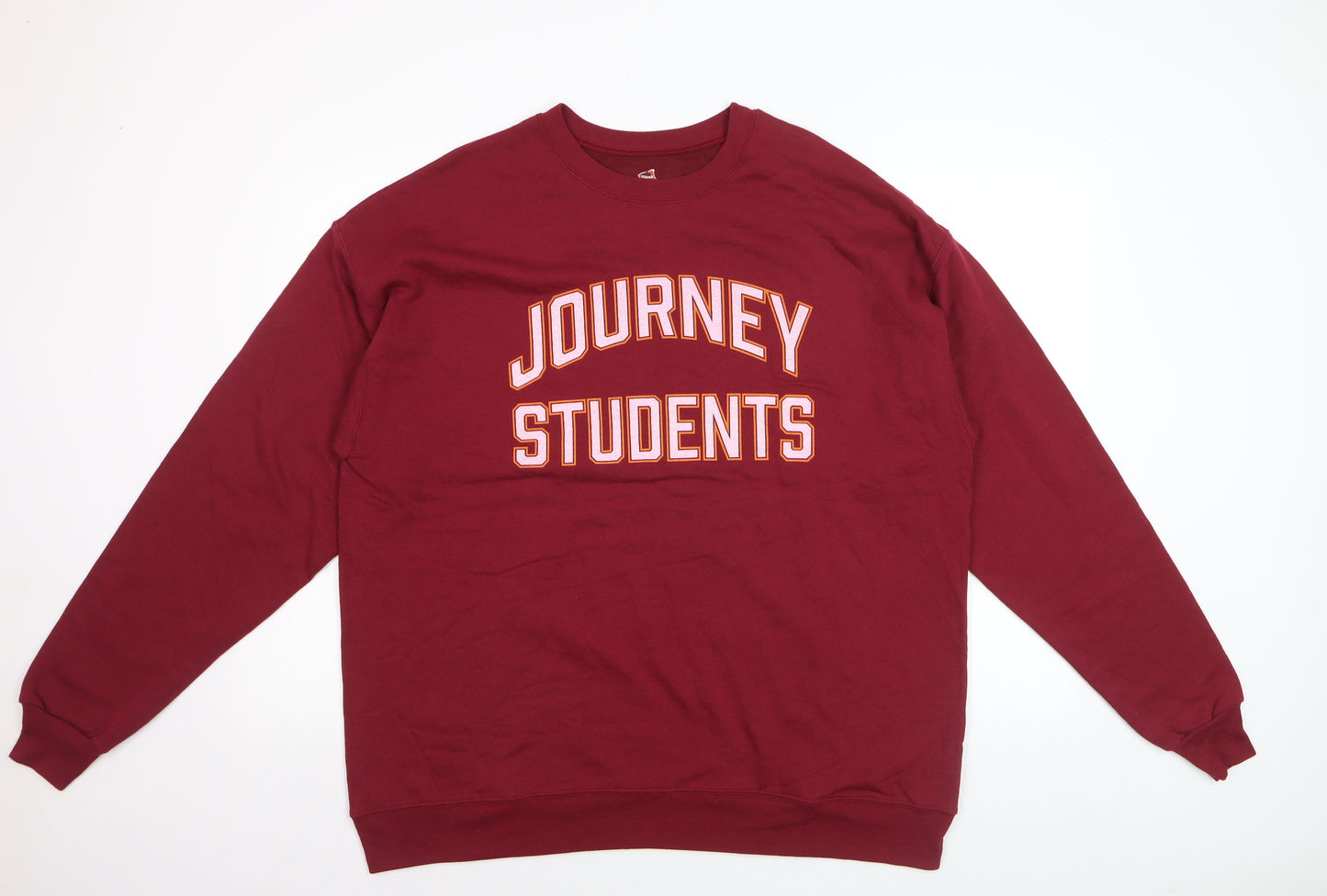 Hanes Men’s Red XL Pullover Crew Neck Sweatshirt Journey Students