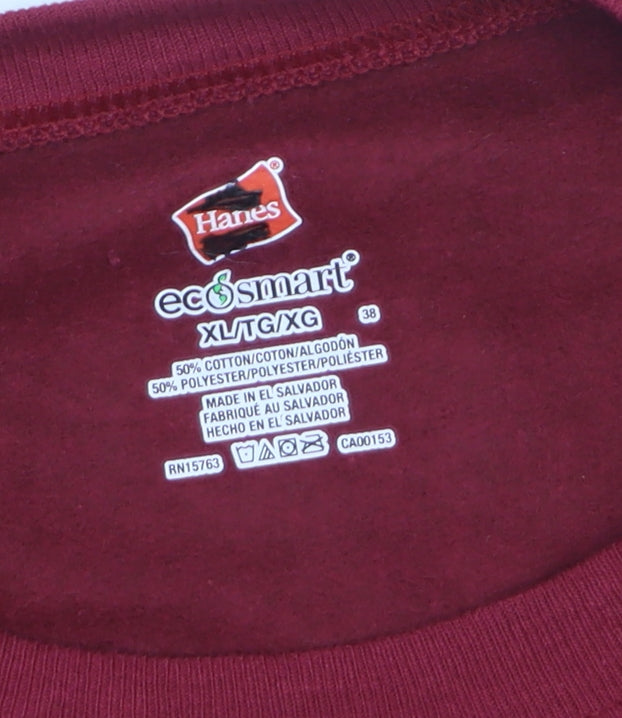 Hanes Men’s Red XL Pullover Crew Neck Sweatshirt Journey Students