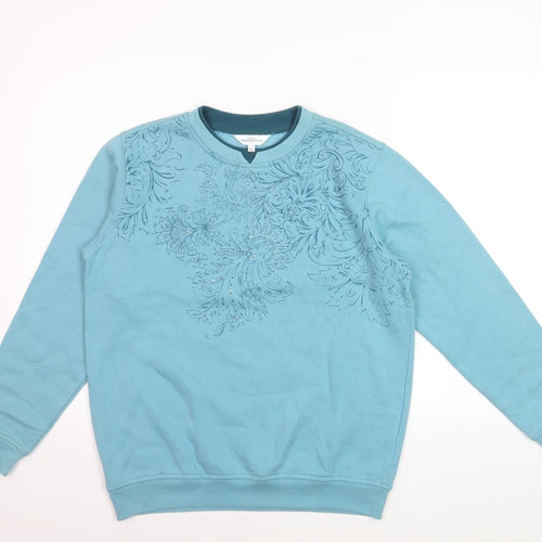 Northern Reflections Women Blue XS Pullover Crew Neck Jumper