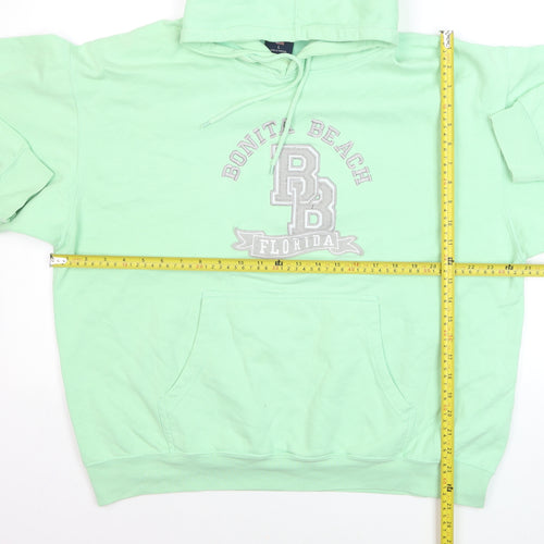 U.S. Apparel Women Green Pullover Hoodie Bonita Beach L
