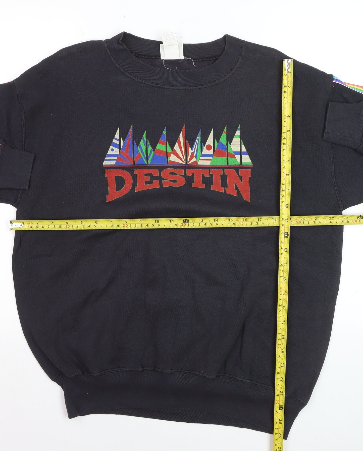 Lee Sport Men's Black Medium Pullover Sweatshirt Destin Graphic Retro