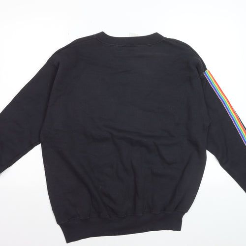 Lee Sport Men's Black Medium Pullover Sweatshirt Destin Graphic Retro
