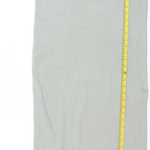 ASOS DESIGN Women’s Grey Sleeveless Ribbed Bodycon Midi Dress Size 6