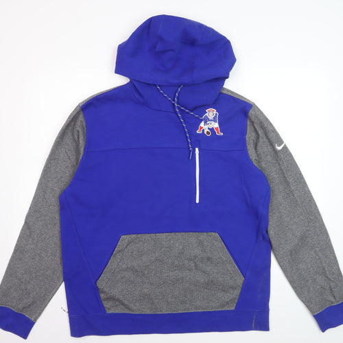 Nike Men's Blue Grey NFL Team Pullover Hoodie XL Sportswear