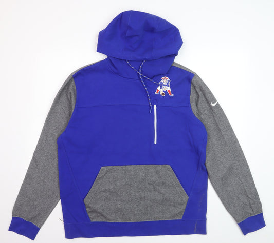 Nike Men's Blue Grey NFL Team Pullover Hoodie XL Sportswear
